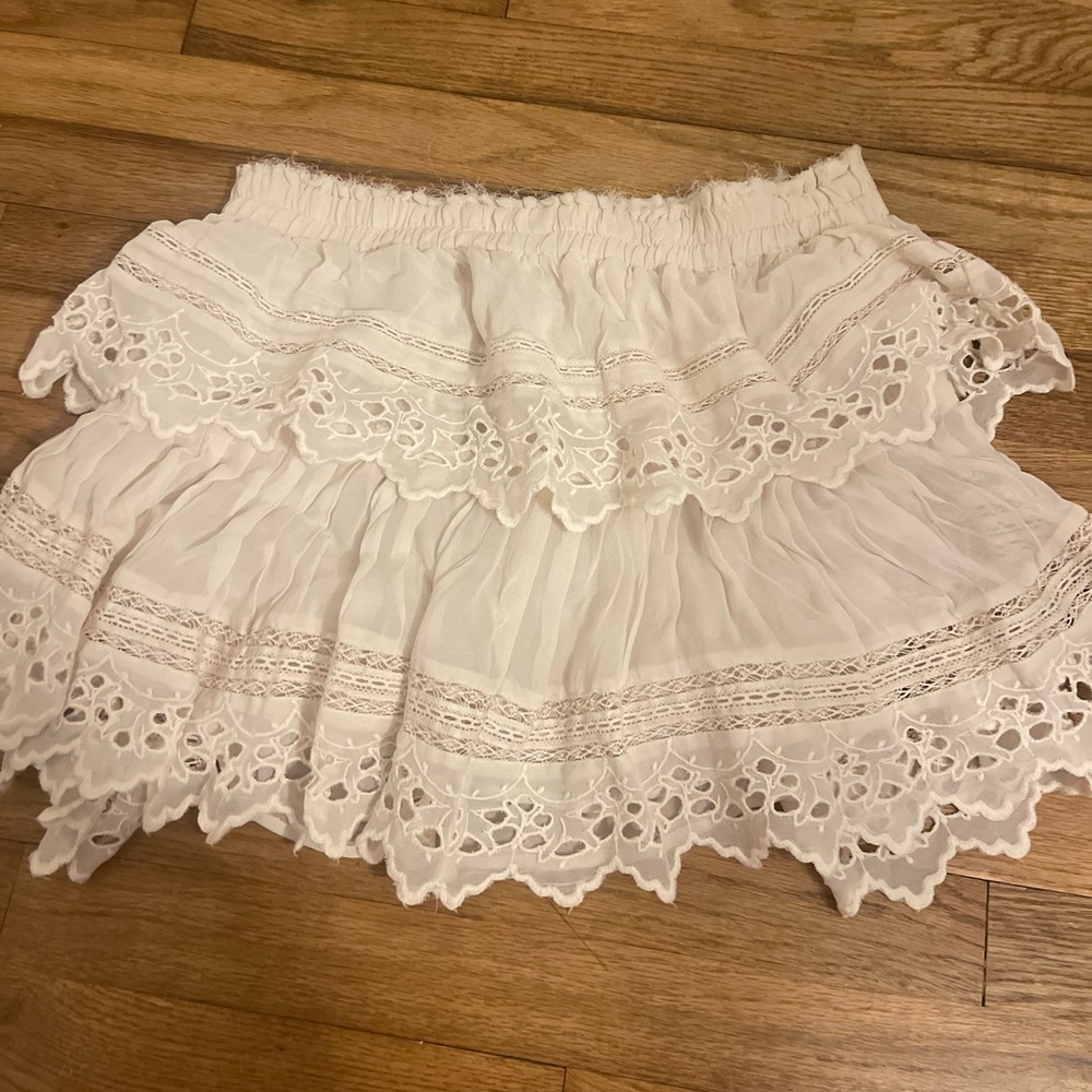 Loveshackfancy elegant White Lace Women's Skirt
